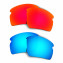 HKUCO Red+Blue Polarized Replacement Lenses for Oakley Flak 2.0 XL Sunglasses